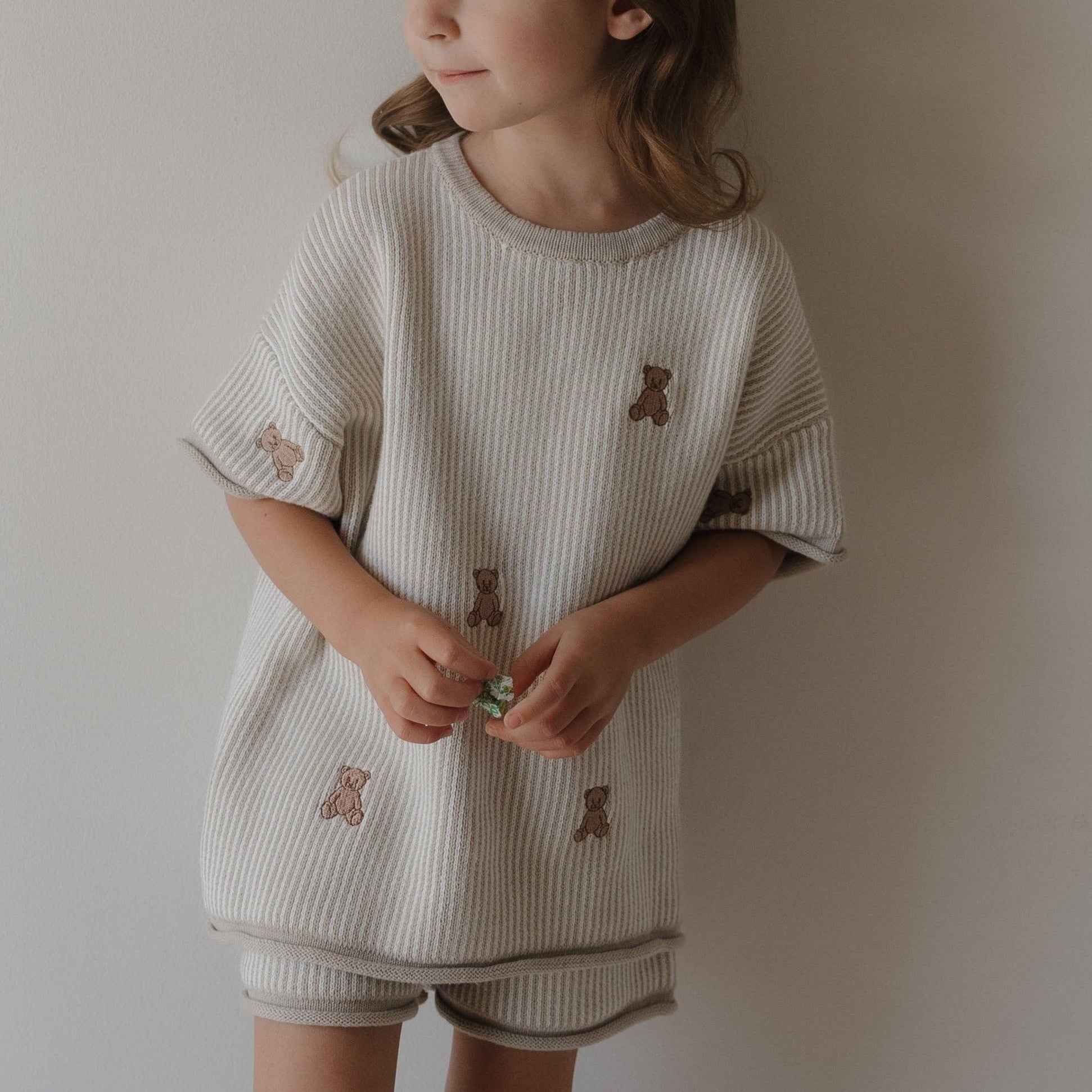 Knit Short Set | Teddy: 2/3 Years