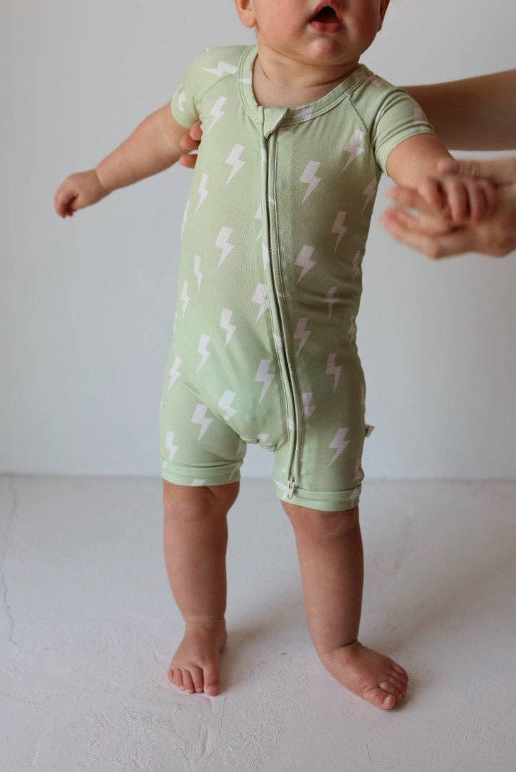 Shortie Bamboo Zip | Flash: 3-6 Months