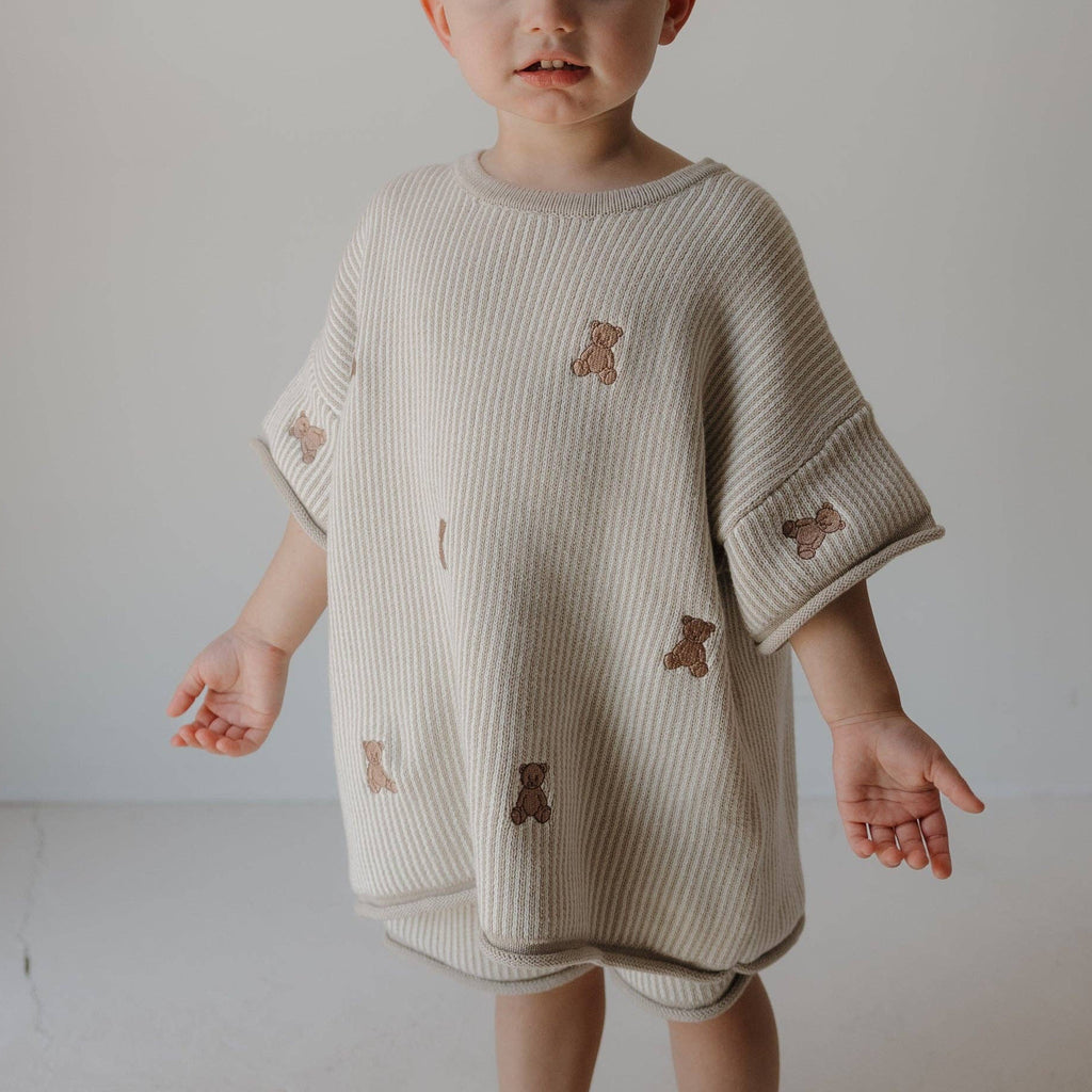 Knit Short Set | Teddy: 2/3 Years