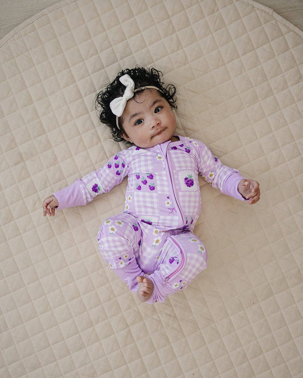 Bamboo Zip Romper | Raspberry: 6-12M