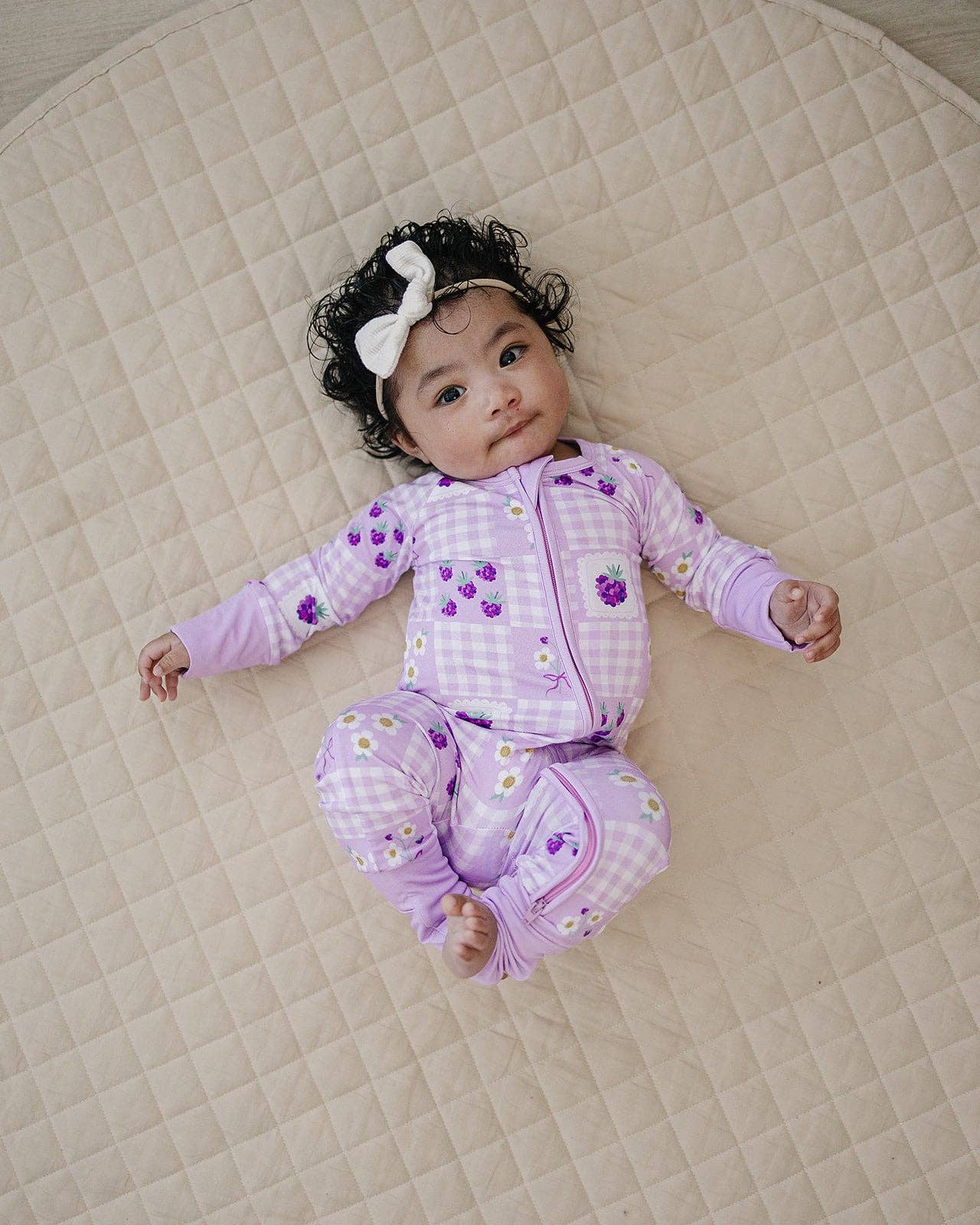 Bamboo Zip Romper | Raspberry: 3-6M