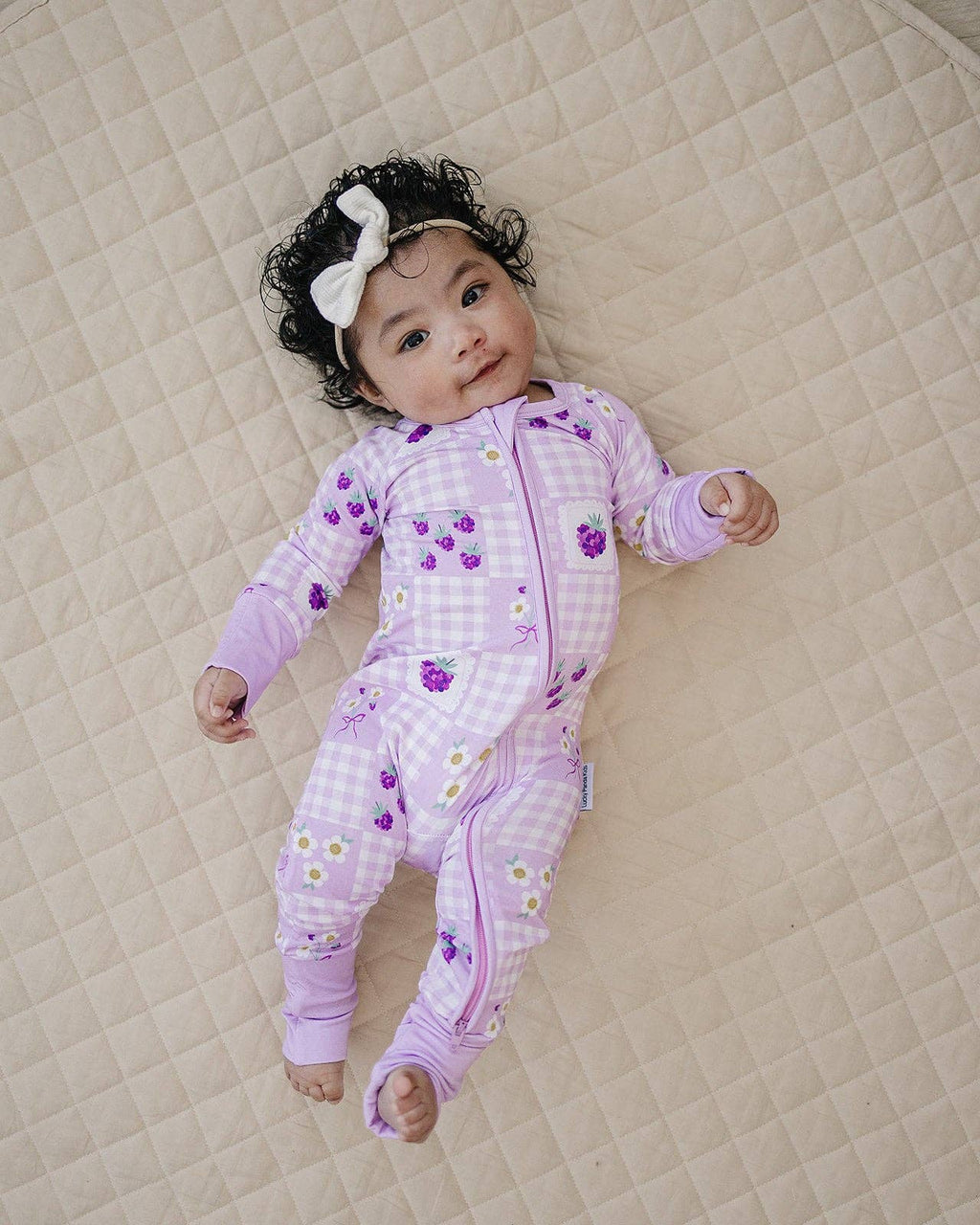 Bamboo Zip Romper | Raspberry: 3-6M