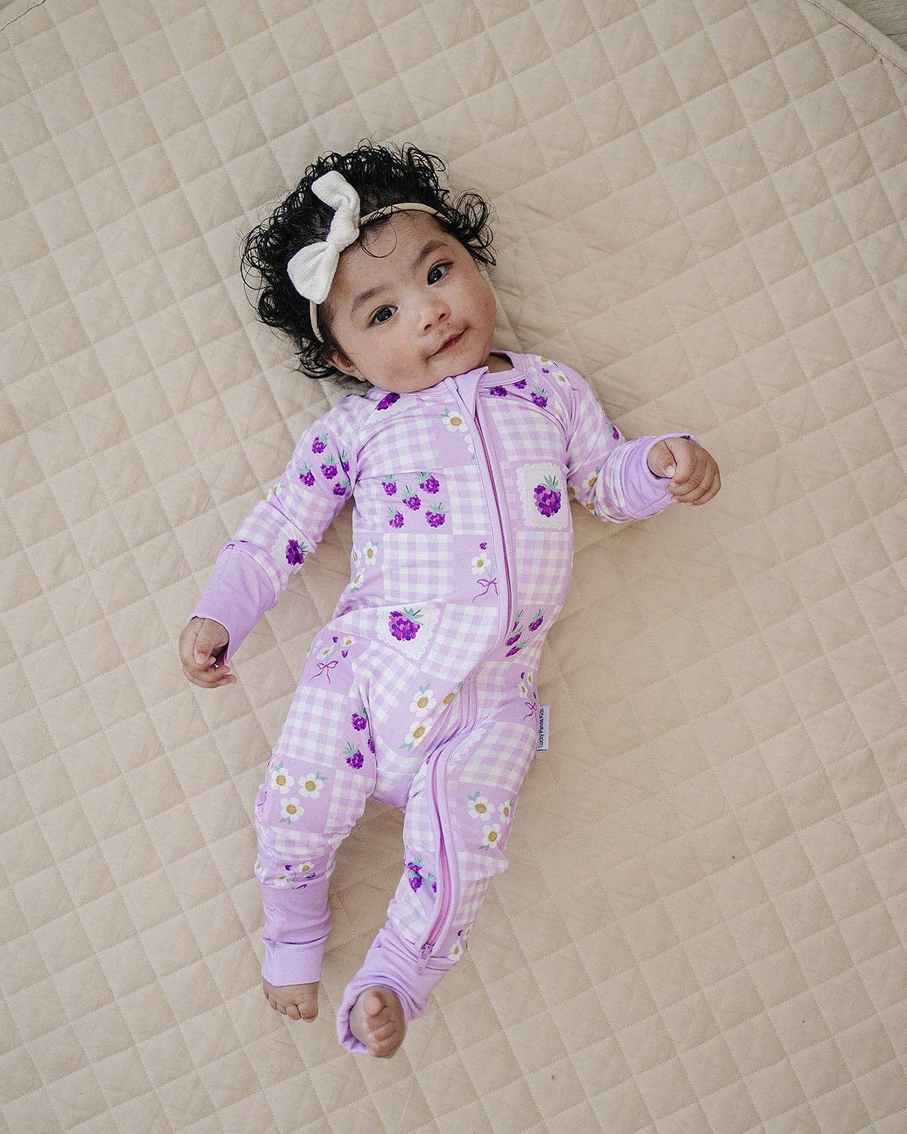 Bamboo Zip Romper | Raspberry: 3-6M