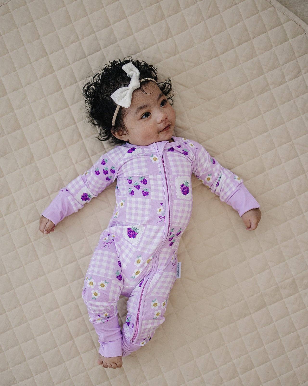 Bamboo Zip Romper | Raspberry: 3-6M