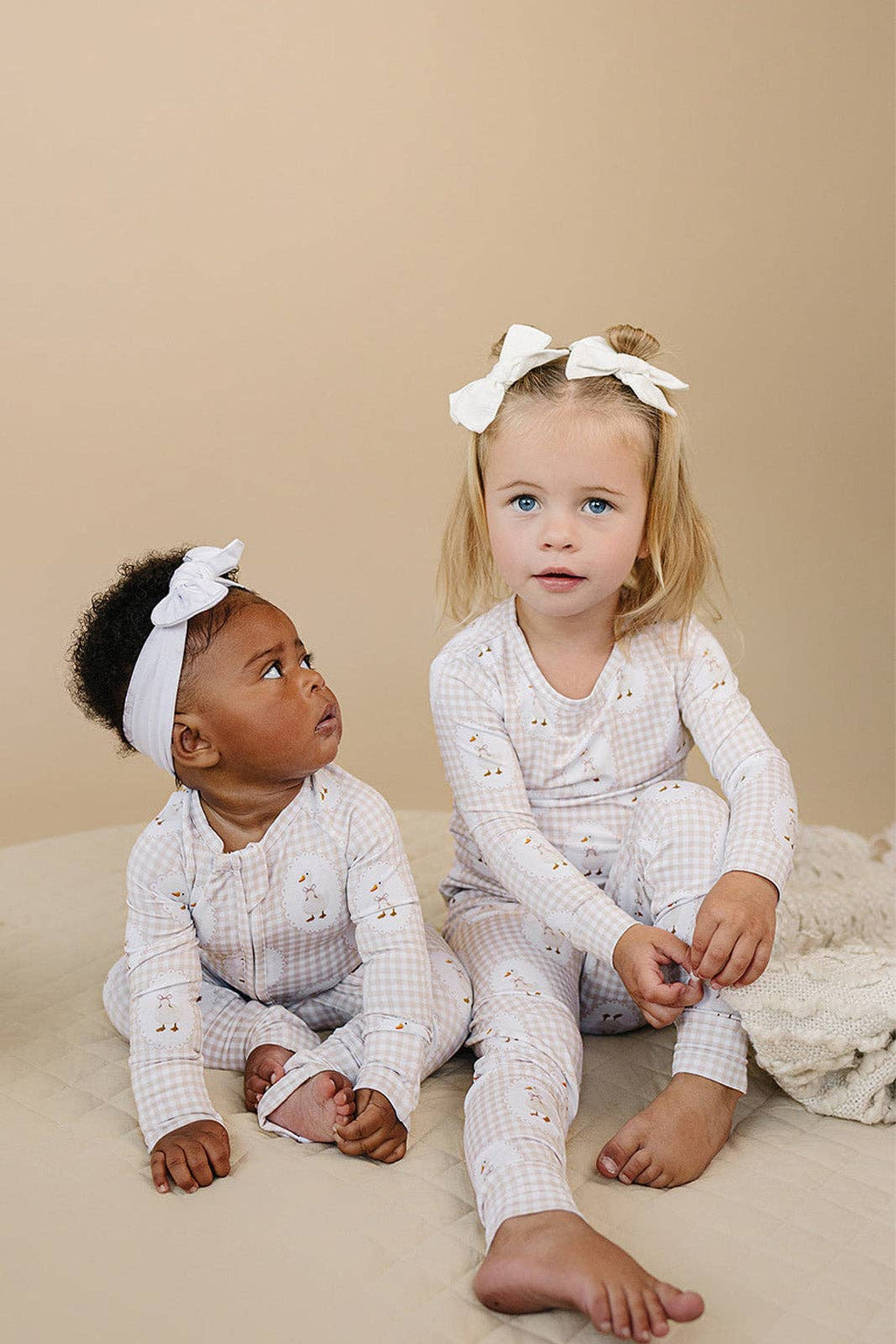 Bamboo Zip Romper | Gingham & Goose: 12-18M